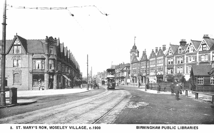 Moseley Village c.1900 [click to see larger image]
